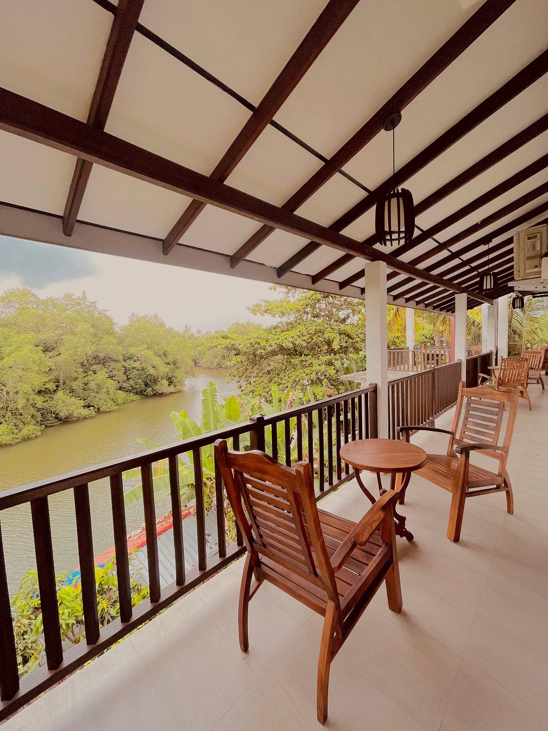 A table prepared on a Riverwood Villa balcony