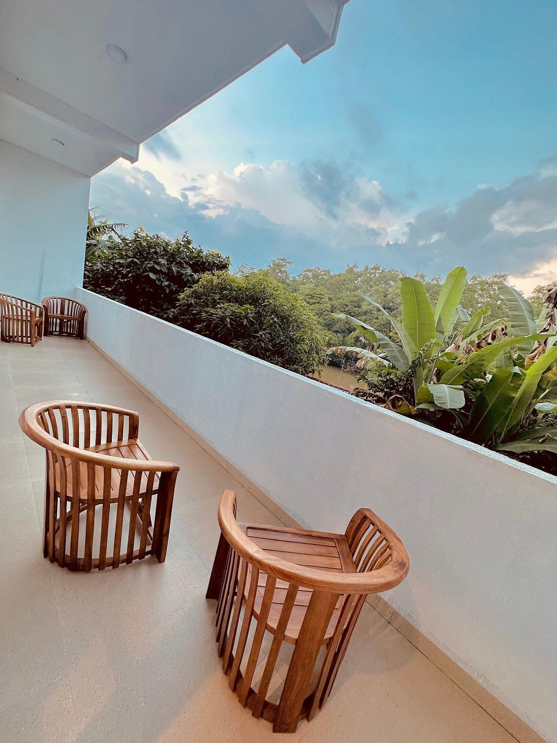 Long balcony at Riverwood Villa